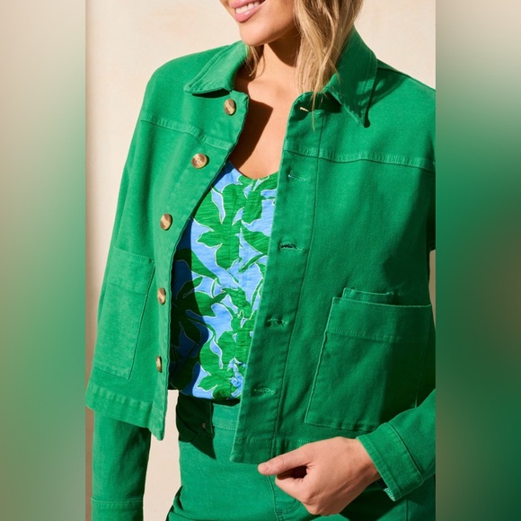 Tribal Jackets & Blazers - Tribal Women’s Long Sleeve Button Front Jacket with Horn Buttons